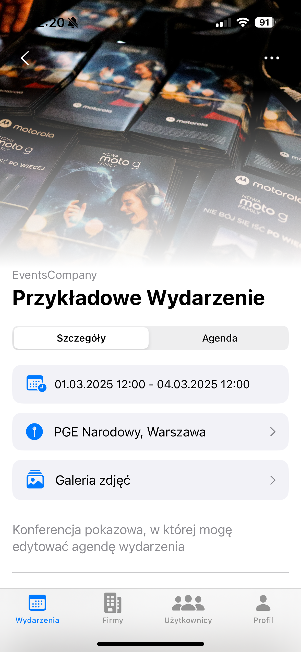 Podgląd agendy